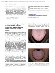 Pigmentation of the Fungiform Papillae of the Tongue: A Report of 2