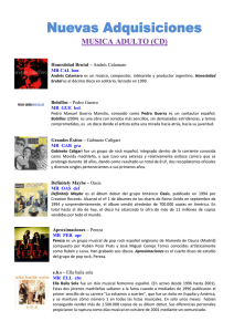 musica adulto (cd) - Bibliotecas Públicas