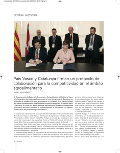 País Vasco y Catalunya firman un protocolo de colaboración para la