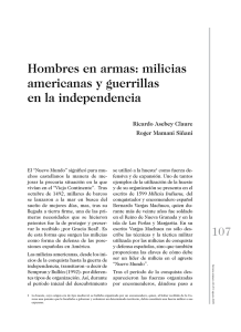 Hombres en armas: milicias americanas y guerrillas en la