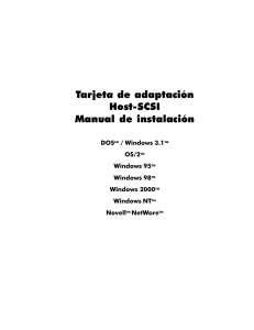 Tarjeta de adaptación Host-SCSI Manual de instalación