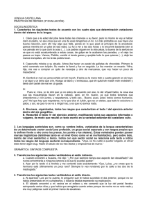 LENGUA CASTELLANA PRÁCTICAS DE REPASO (3ª EVALUACIÓN)
