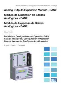 Analog Outputs Expansion Module - EAN2 Módulo de Expansión de