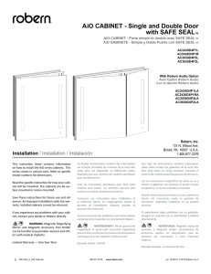 AiO CABINET - Single and Double Door with SAFE SEAL