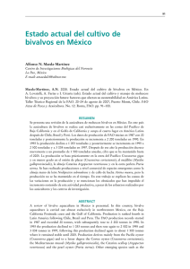 Estado actual del cultivo de bivalvos en México