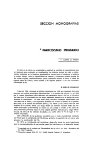 * NARCISISMO PRIMARIO - Biblioteca Digital de APA