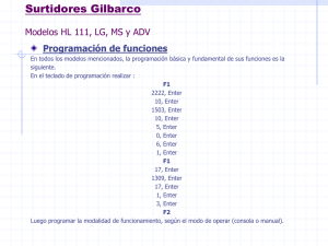Programacion Surtidores Gilbarco