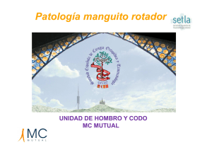 Patología manguito Secot 2013