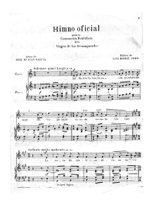 Partitura "Himno Oficial de la Virgen de los Desamparados"