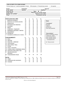 An assessment tool used to assist in the management and planning