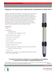 Magneto de Fondo para tuberías de revestimiento Mag