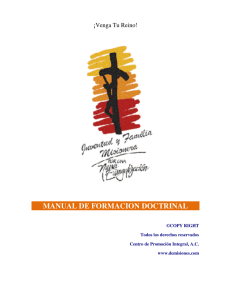 manual de formacion doctrinal - Juventud y Familia Misionera