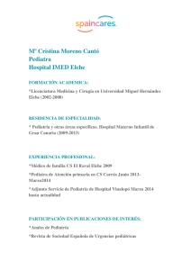 Mº Cristina Moreno Cantó Pediatra Hospital IMED Elche