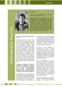 Entrevista al Dr. Hua Hua - Fundación Europea de Medicina