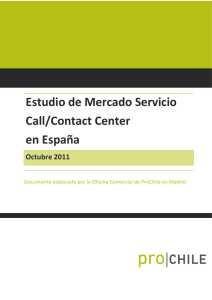 Estudio de Mercado Servicio Call/Contact Center en España