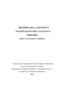 Història de la Joventut Nacionalista de Catalunya (1980-2003)