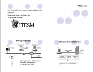 ITESM Departamento de Ciencias Computacionales Middleware