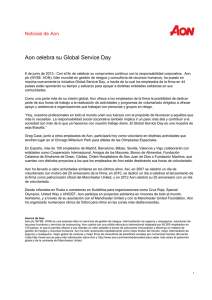 Aon celebra su Global Service Day
