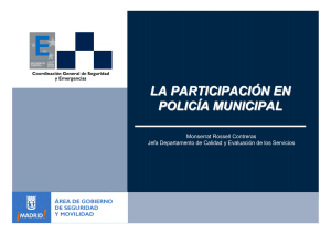 La participacion en la policia municipal.2009