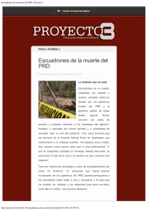 Escuadrones de la muerte del PRD | Proyecto 3