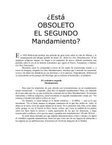 ¿Está OBSOLETO EL SEGUNDO Mandamiento?