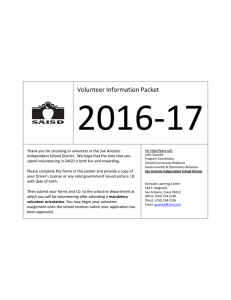 Volunteer Information Packet