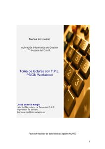 Toma de lecturas con TPL PSION Workabout