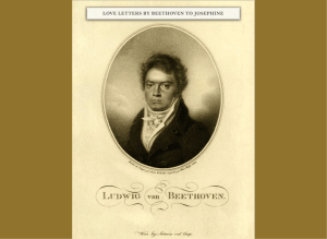 LOVE LETTERS BY BEETHOVEN TO JOSEPHINE