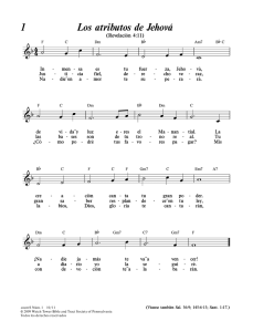 Cantemos a Jehová (partituras con acordes simplificados)
