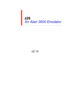 z26 An Atari 2600 Emulator