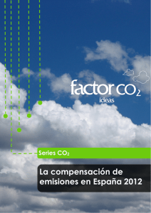 La compensación de emisiones en España 2012