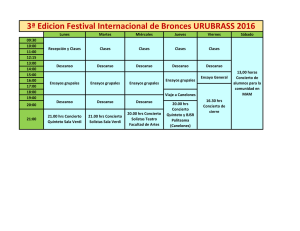 3ª Edicion Festival Internacional de Bronces URUBRASS 2016