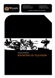 REPORTERO DE TELEVISIÓN