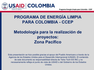 PROGRAMA DE ENERGÍA LIMPIA PARA COLOMBIA