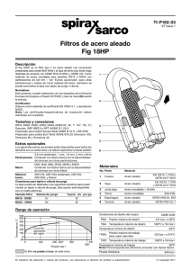 Filtros de acero aleado Fig 18HP