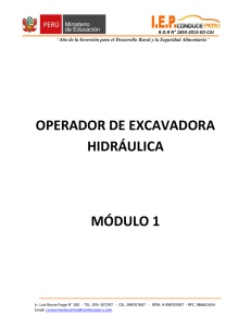 OPERADOR DE EXCAVADORA HIDRÁULICA MÓDULO 1