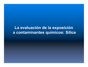 La evaluación de la exposición a contaminantes químicos: Sílice