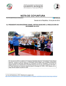 el presidente nicaragüense daniel ortega buscará la