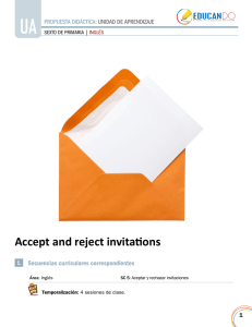 Accept and reject invitations