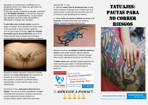 Tatuajes: Pautas para no correr riesgos