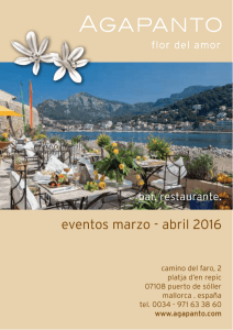 eventos marzo - abril 2016