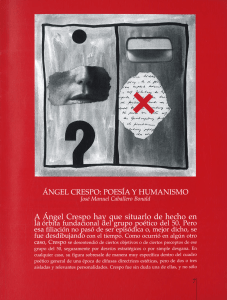 pdf Ángel Crespo: poesía y humanismo / José Manuel Caballero