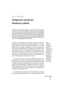 Violencia social en América Latina