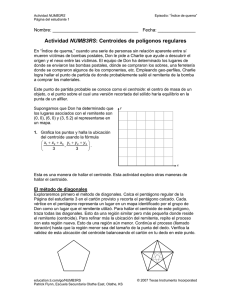 Actividad NUMB3RS: Centroides de polígonos regulares