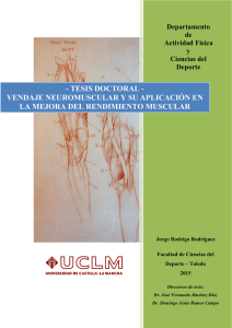tesis doctoral - vendaje neuromuscular y su - Ruidera