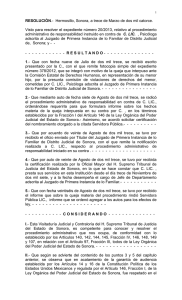 Resolución No. 20/2013 - Poder Judicial del Estado de Sonora