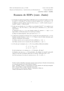 Examen de EDPs (conv. Junio)