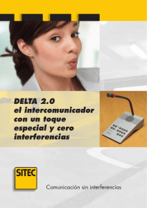 Delta 2.0 el intercomunicador con un toque especial y cero
