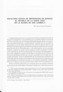 ESCULTURA GOTICA DE IMPORTACION EN BURGOS: