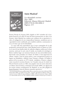 Amin Maalouf - EntreDiversidades